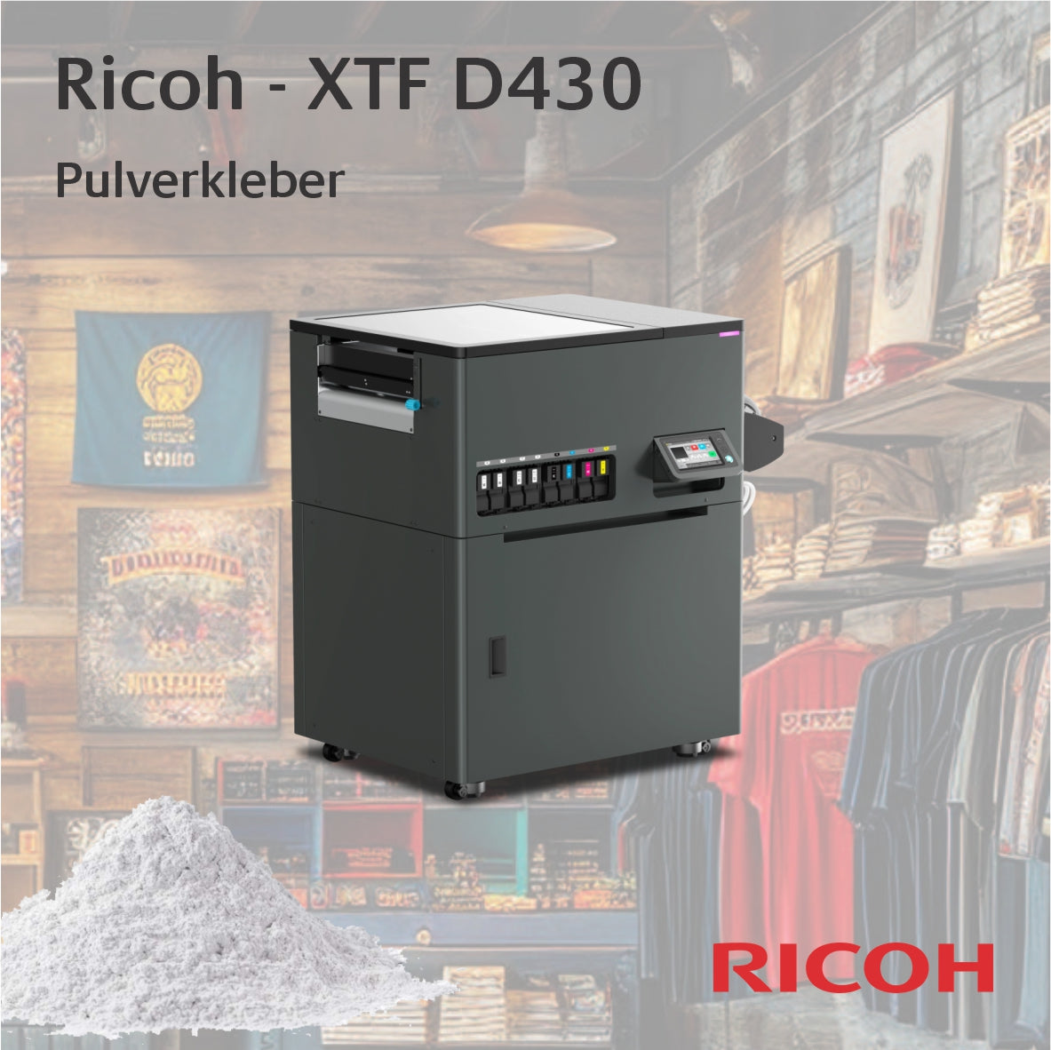 Ricoh D430 - Pulverkleber