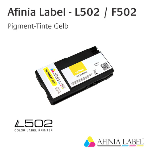 Afinia Label - Pigment-Tintenkartuschen für L502 / F502 - Gelb