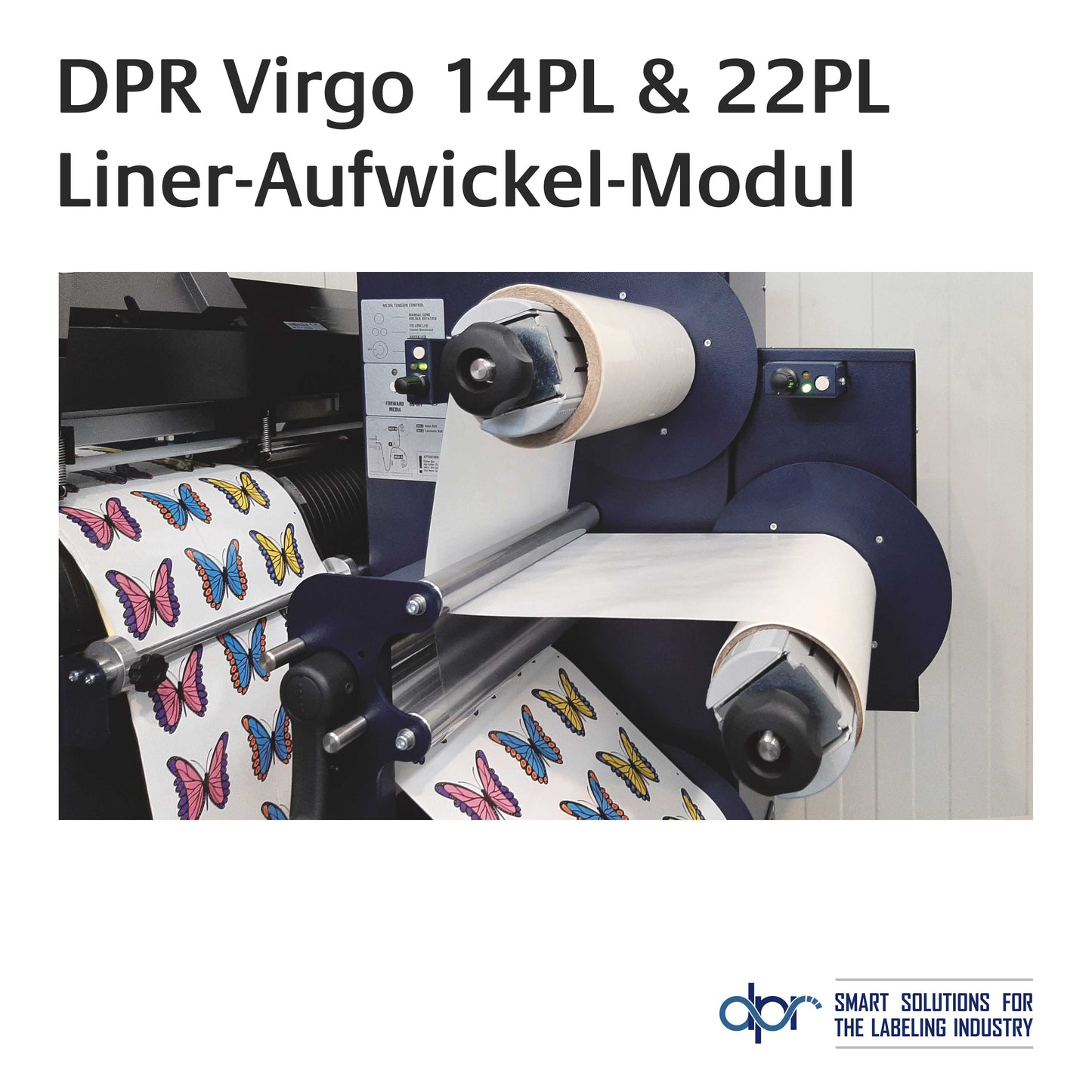 DPR VIRGO - Desktop Digital Label Finishing System Liner Aufwickel Module