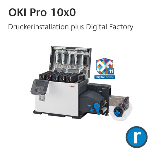Installation OKI Pro1040 / Pro1050 Druckerinstallation plus Digital Factory