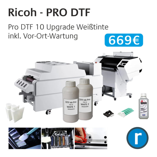 Pro DTF 10 Vor-Ort-Wartung inkl. Umstellung auf neue Pro-Weiß-Tinten