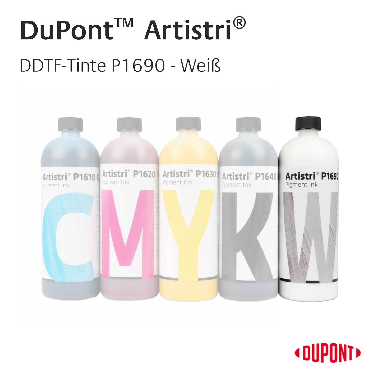 DuPont™ Artistri® Premium DTF-Tinten Dupont DTF P1600 Series White- 1L