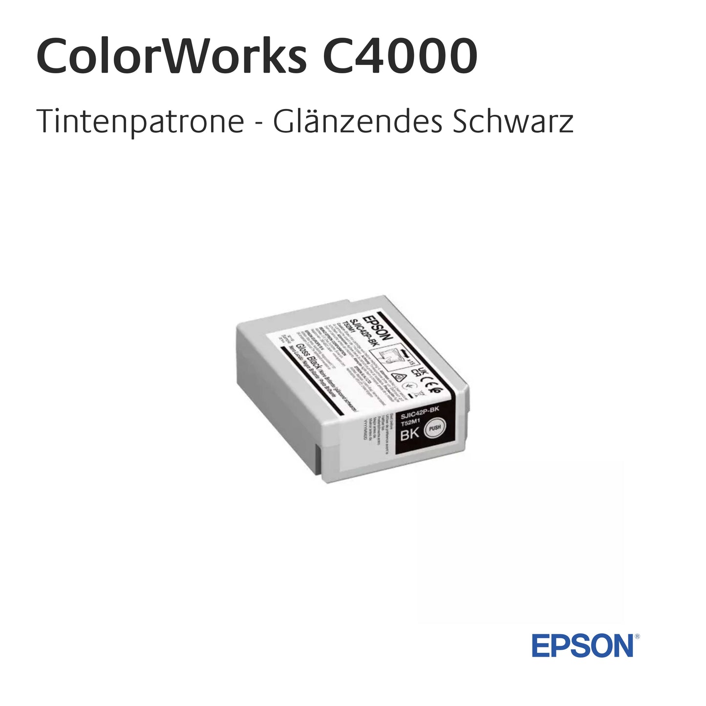 ColorWorks C4000 - Tinte Glanz-Schwarz