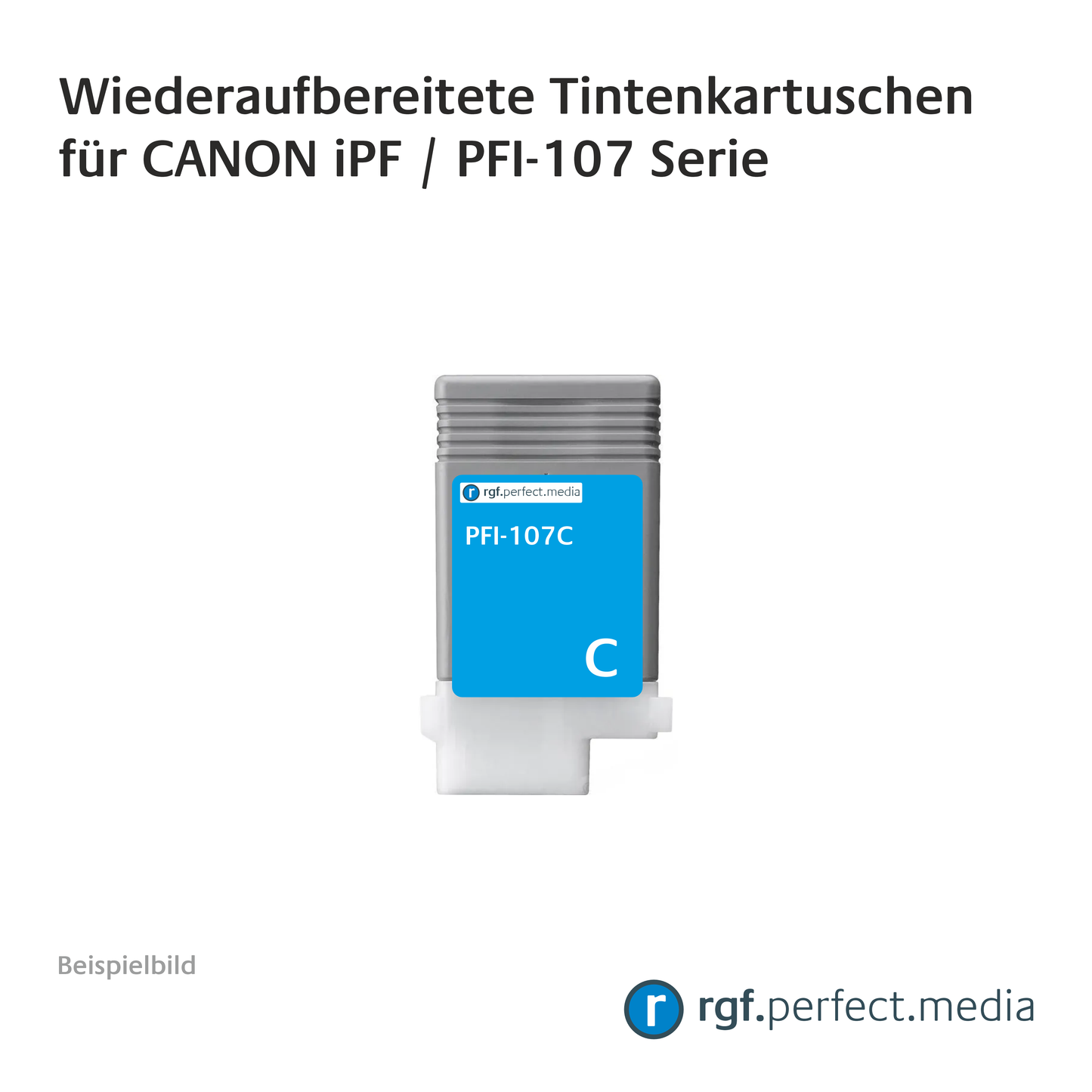 Wiederaufbereitete Tintenkartuschen No.107 Serie kompatibel für Canon iPF - Serie