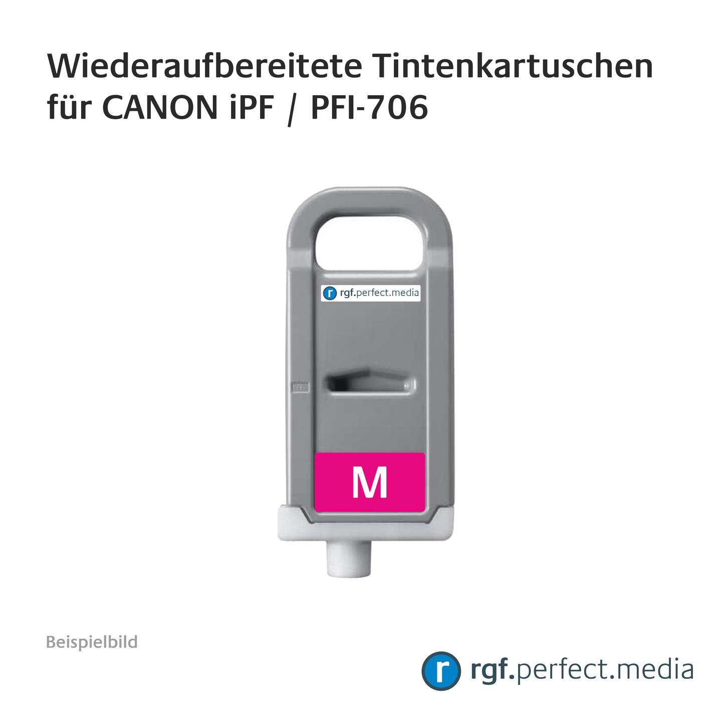 Wiederaufbereitete Tintenkartuschen No.706 Serie kompatibel für Canon iPF - Serie
