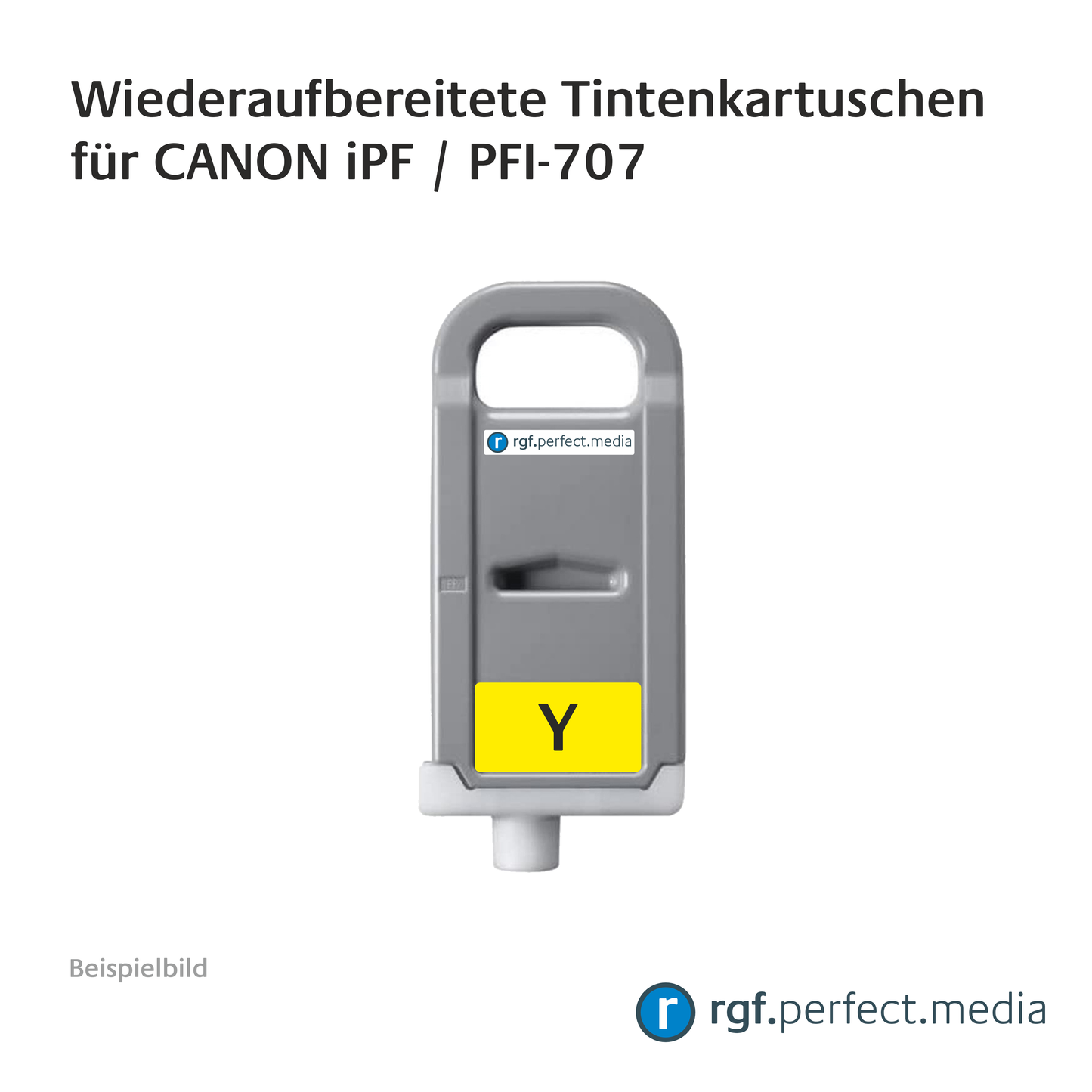 Wiederaufbereitete Tintenkartuschen No.707 Serie kompatibel für Canon iPF - Serie