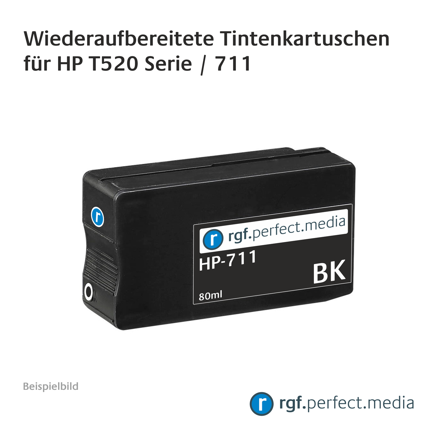 Wiederaufbereitete Tintenkartuschen No.711 Serie kompatibel für Hewlett Packard T520 Serie