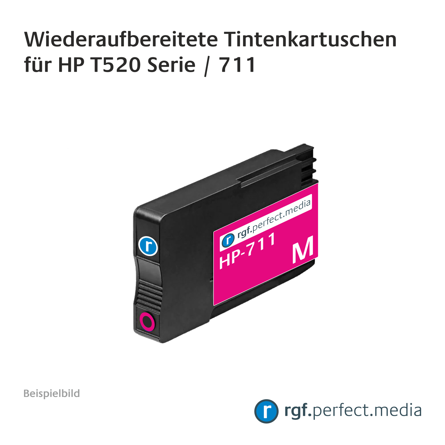 Wiederaufbereitete Tintenkartuschen No.711 Serie kompatibel für Hewlett Packard T520 Serie
