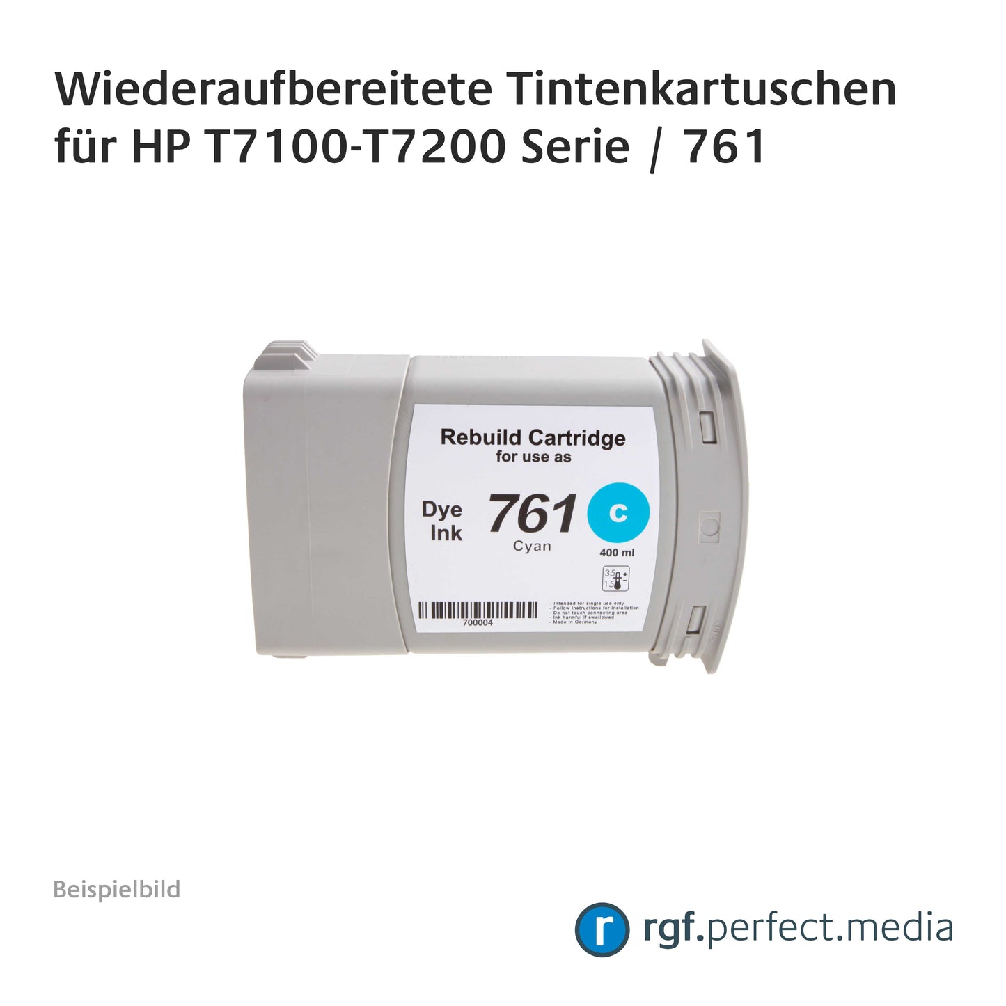 Wiederaufbereitete Tintenkartuschen No.761 Serie kompatibel für Hewlett Packard T7100-T7200 Serie