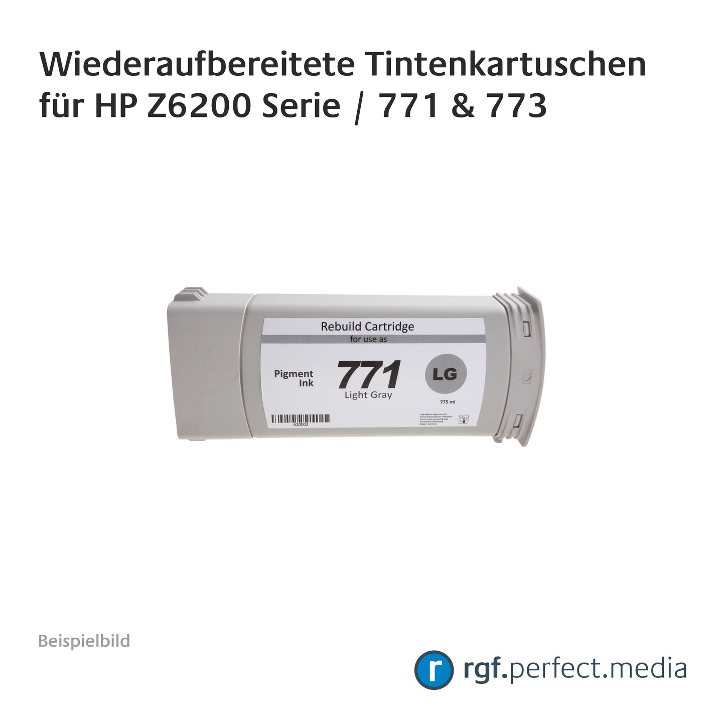 Wiederaufbereitete Tintenkartuschen No.771 + No.773  Serie kompatibel für Hewlett Packard Z6200 Serie