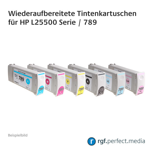 Wiederaufbereitete Tintenkartuschen No.789 Serie kompatibel für Hewlett Packard L25500 Serie