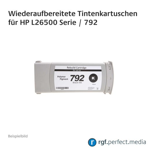 Wiederaufbereitete Tintenkartuschen No.792 Serie kompatibel für Hewlett Packard L26500 Serie