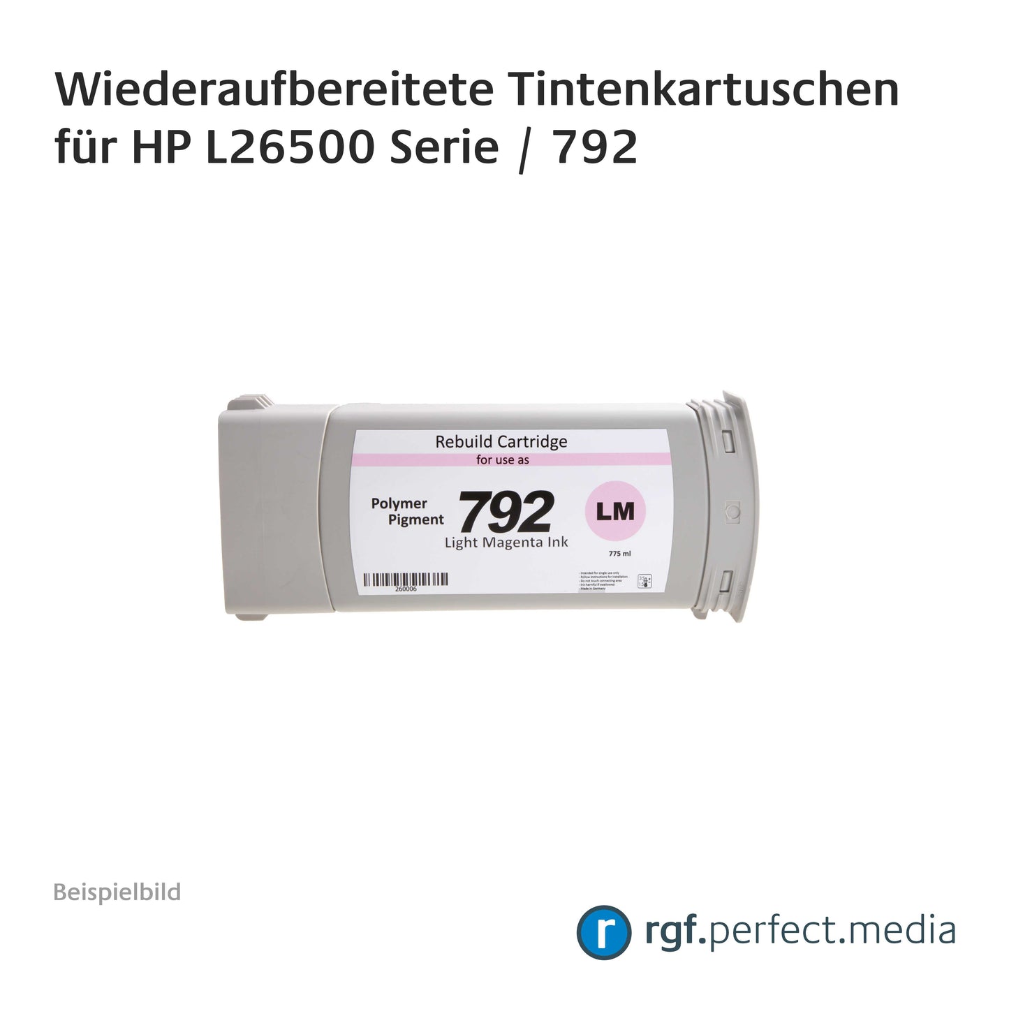 Wiederaufbereitete Tintenkartuschen No.792 Serie kompatibel für Hewlett Packard L26500 Serie