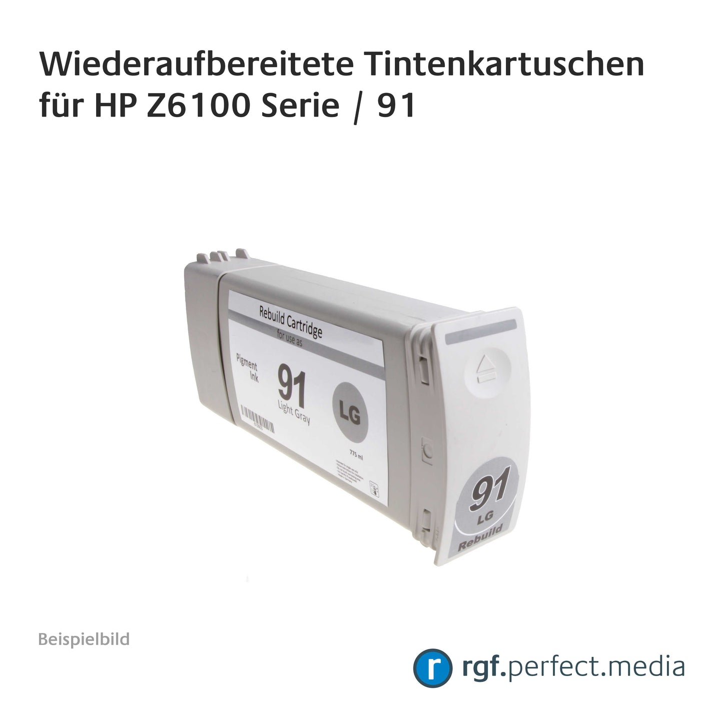 Wiederaufbereitete Tintenkartuschen No.91 Serie kompatibel für Hewlett Packard Z6100 Serie