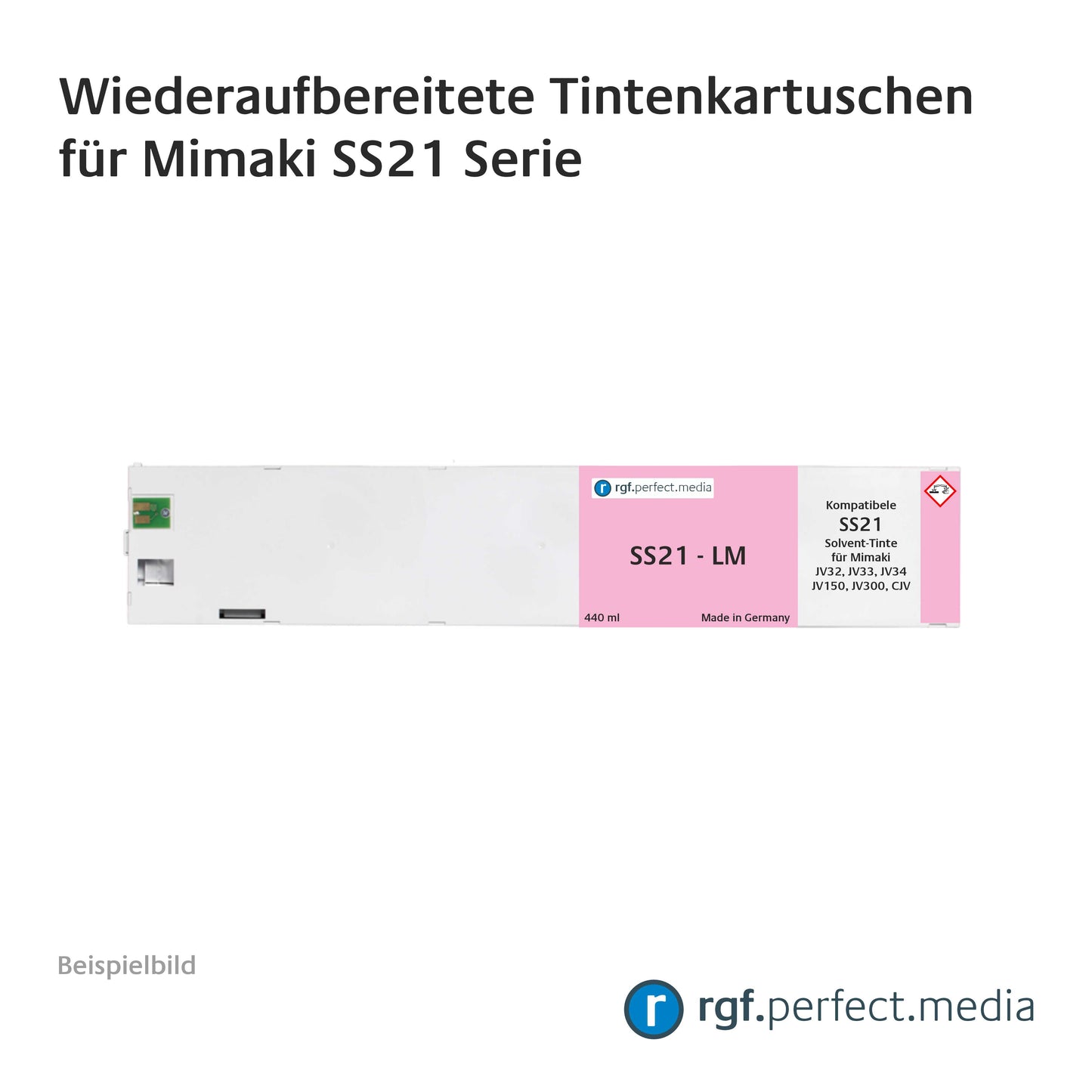 Wiederaufbereitete Tintenkartuschen kompatibel für Mimaki Solvent Serie SS21
