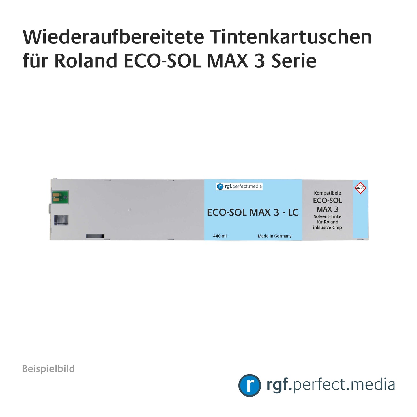 Wiederaufbereitete Tintenkartuschen kompatibel für Roland ECO-SOL MAX 3 Serie
