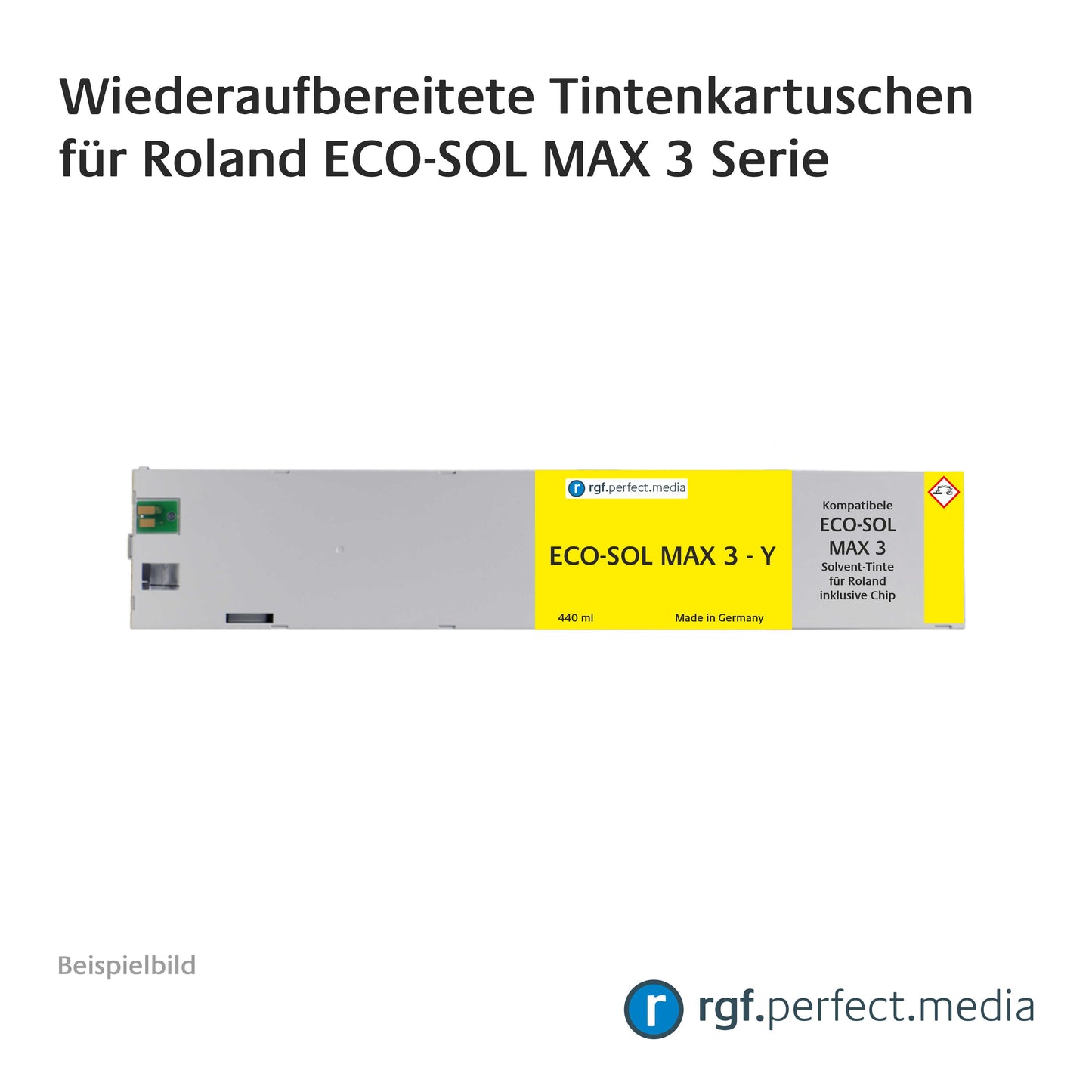 Wiederaufbereitete Tintenkartuschen kompatibel für Roland ECO-SOL MAX 3 Serie