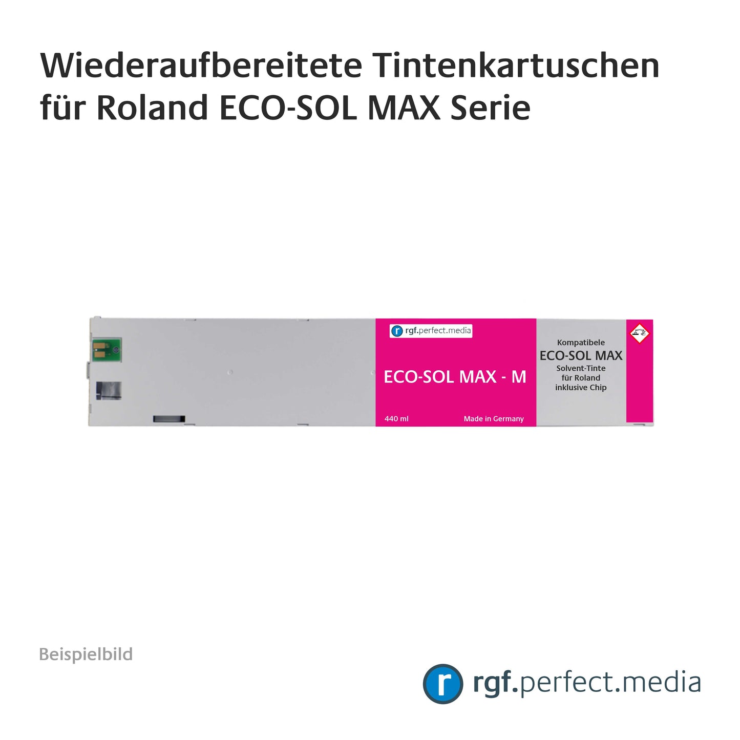 Wiederaufbereitete Tintenkartuschen kompatibel für Roland ECO-SOL MAX Serie