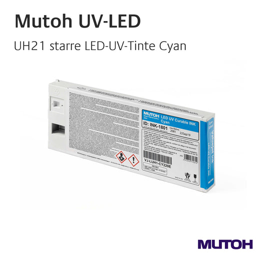 Mutoh - UH21 starre LED-UV - Tinten Cyan - 220 ml