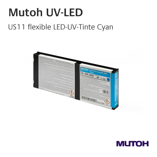Mutoh - US11 flexible LED-UV - Tinten Cyan - 220 ml