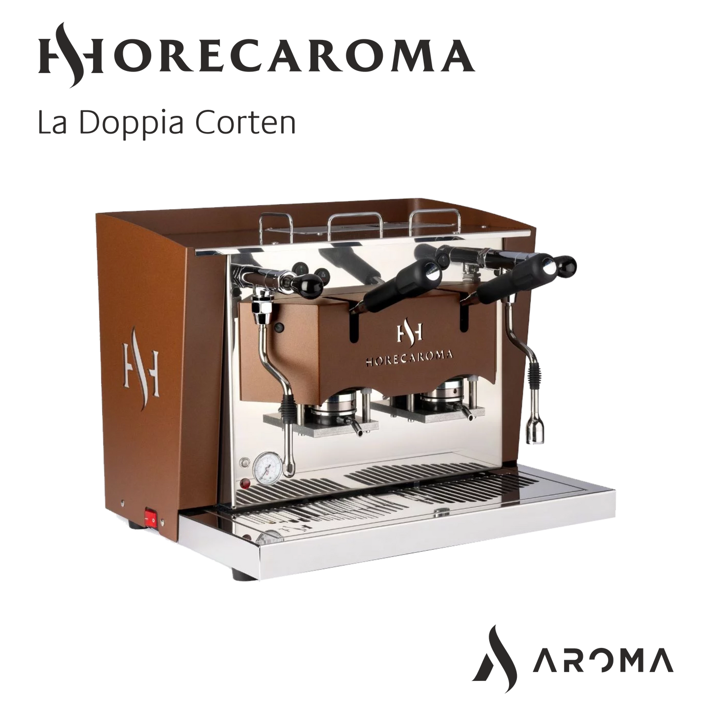 gennAROMArfucci HO.RE.CA Espresso-Maschine - La Doppia Corten