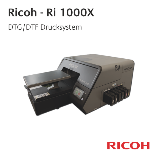 Ricoh Ri 1000X - Einpaletten-Drucksystem für DTG und DTF