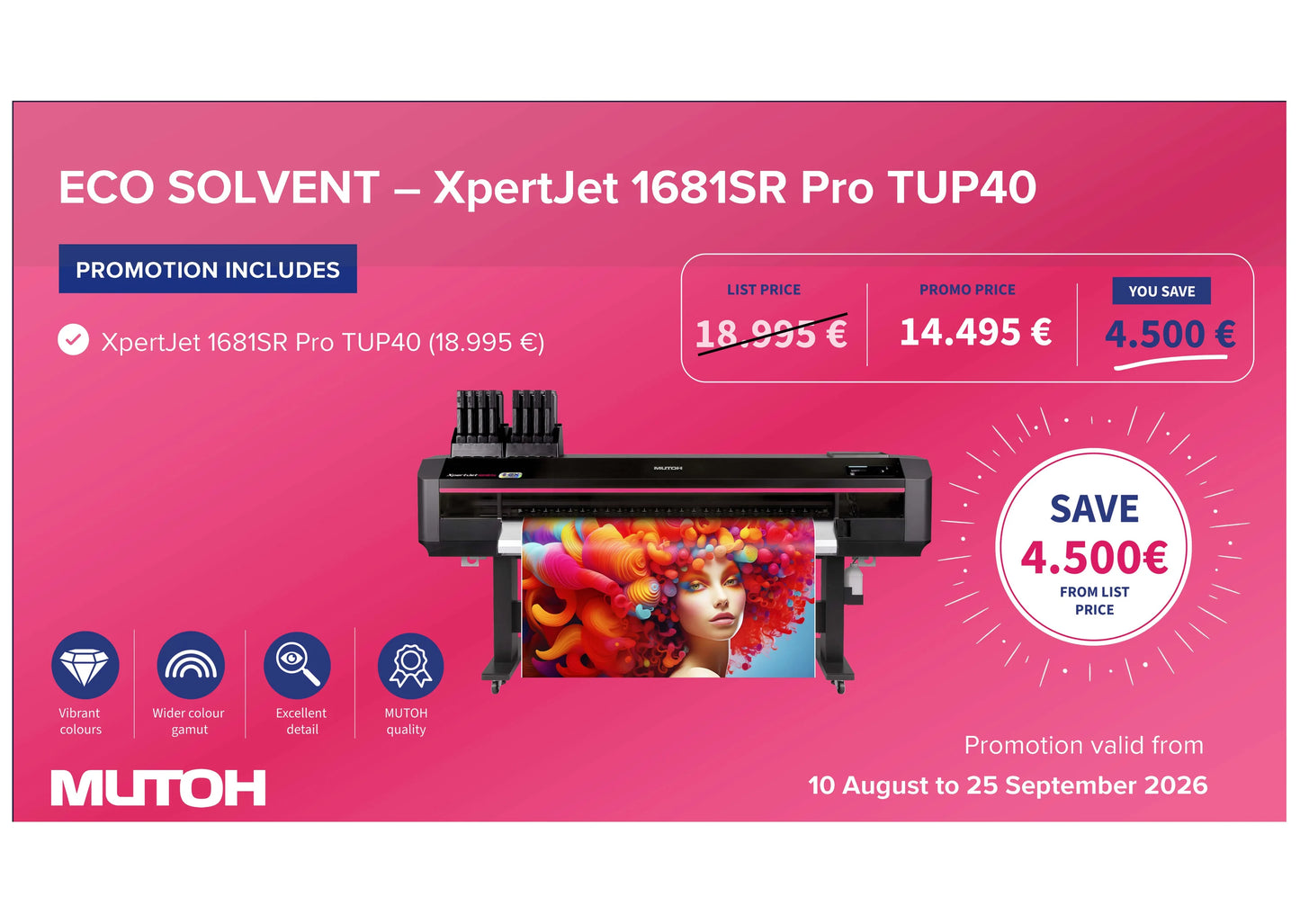 Mutoh - XpertJet 1681SR Pro - Sonderpreise bis 25.09.26