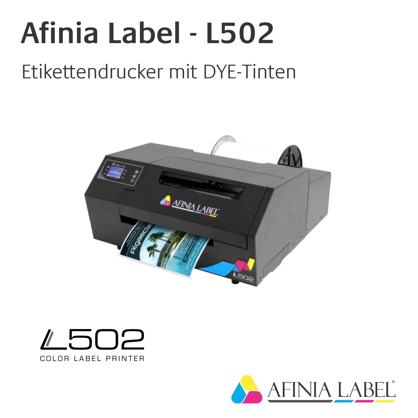 Afinia Label - Stampante per etichette a colori L502 con inchiostri DYE