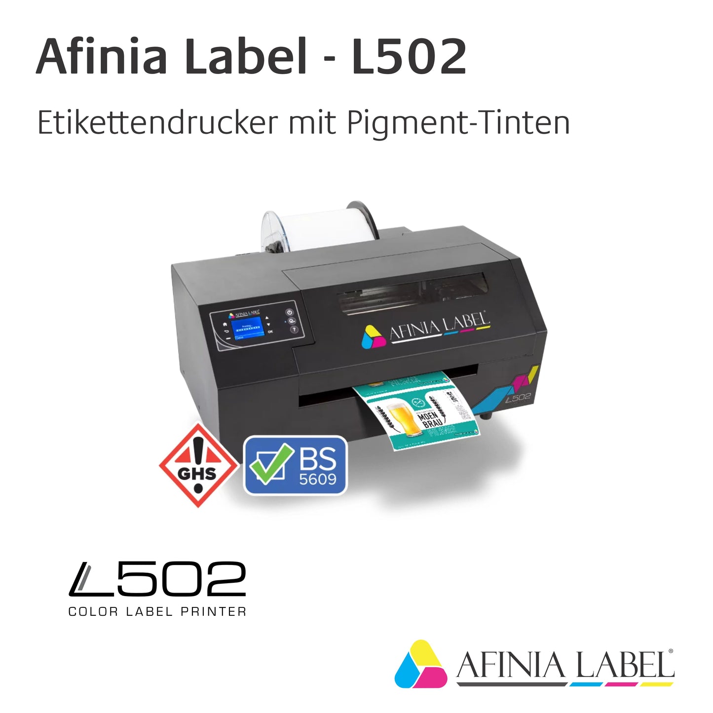 Afinia Label - L502 Farbetiketten-Drucker mit Pigment-Tinten