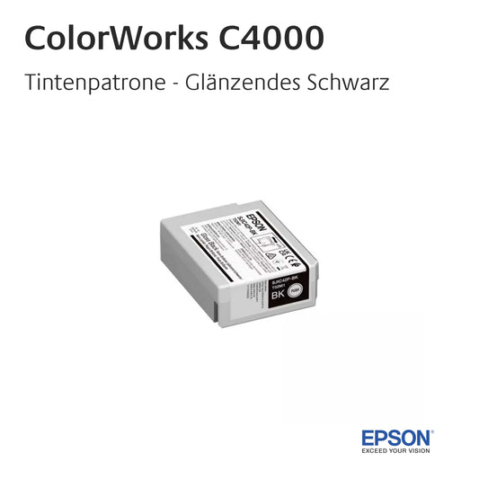 ColorWorks C4000 - Tinte Glanz-Schwarz