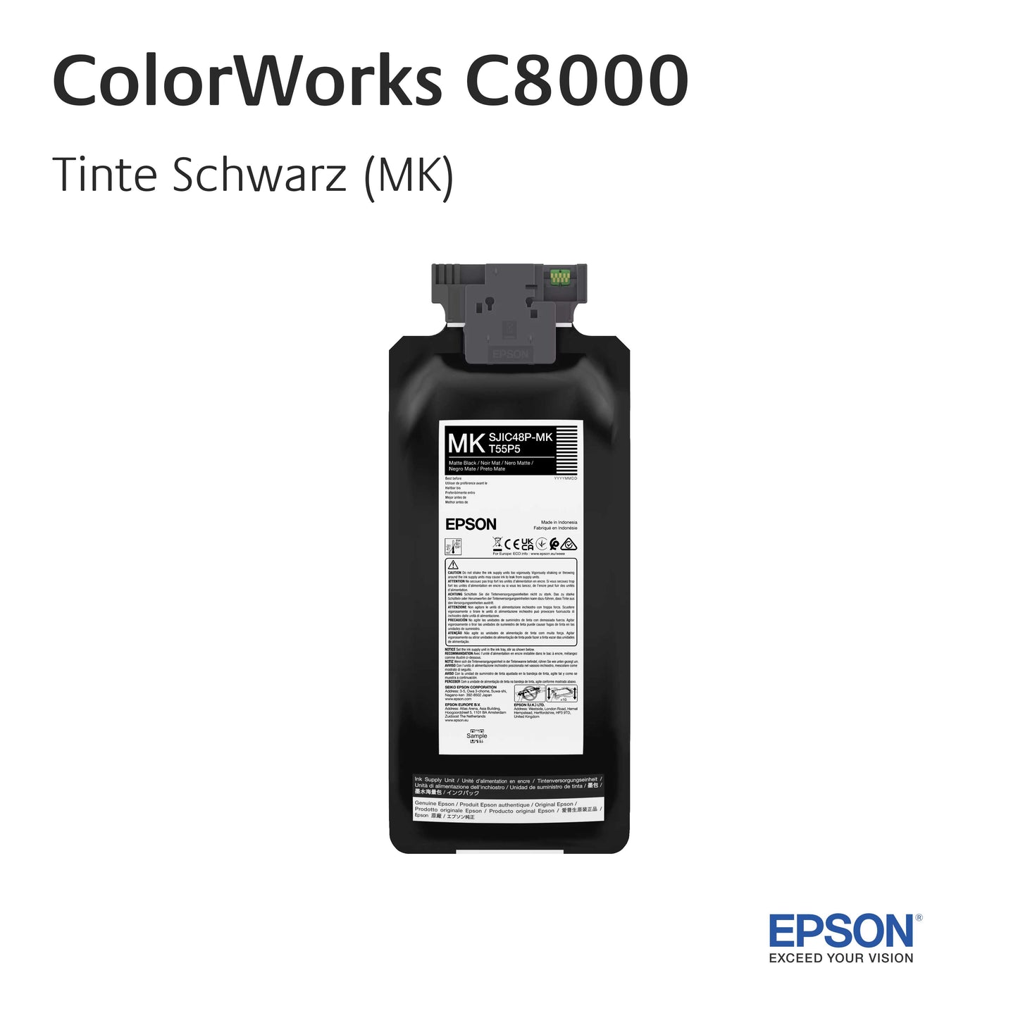 ColorWorks C8000 - Ink Matt Black