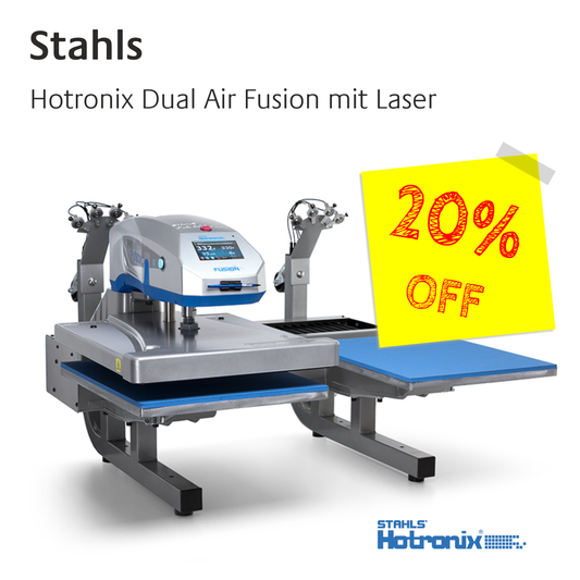 Stahls Transferpresse - Hotronix Dual Air Fusion mit Laser
