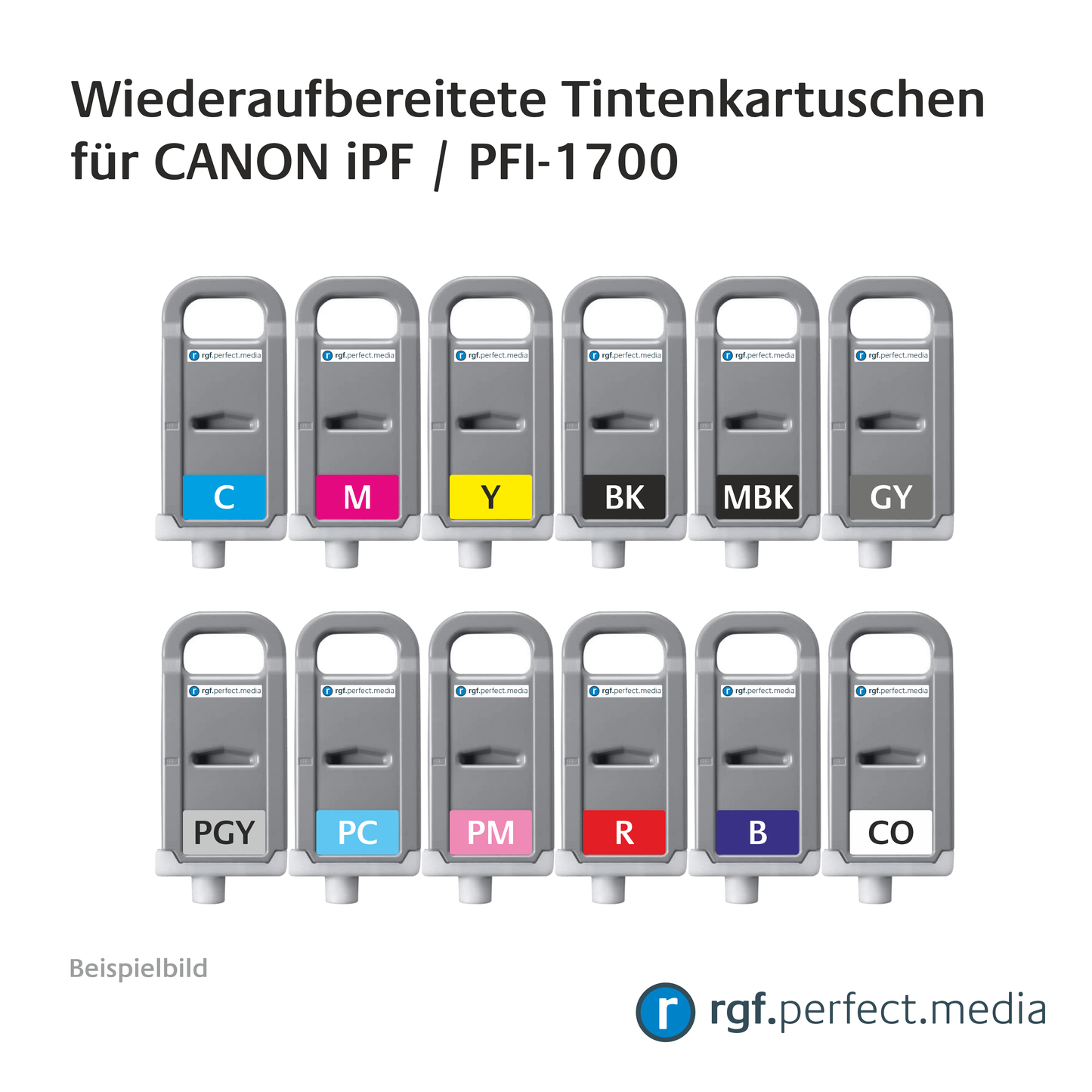 Cartucce d'inchiostro rigenerate serie No.1700 compatibili per la serie Canon iPF