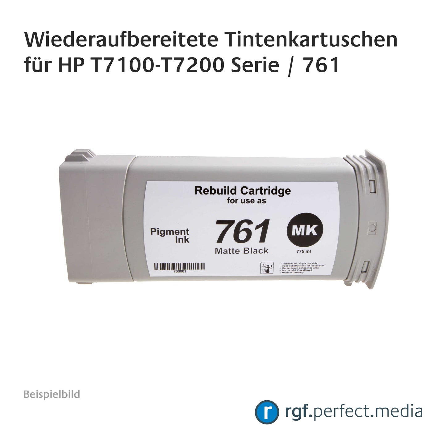 Wiederaufbereitete Tintenkartuschen No.761 Serie kompatibel für Hewlett Packard T7100-T7200 Serie