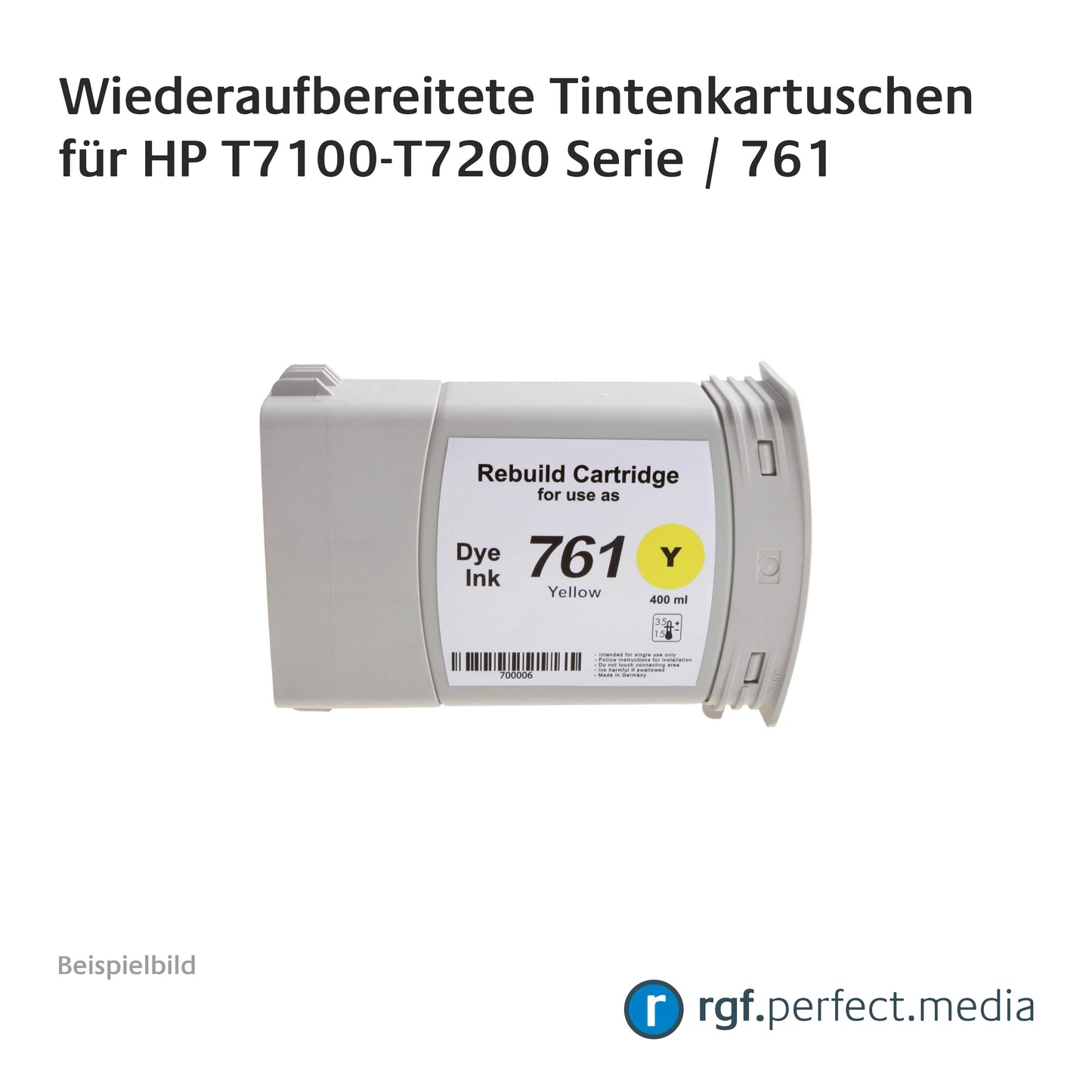 Wiederaufbereitete Tintenkartuschen No.761 Serie kompatibel für Hewlett Packard T7100-T7200 Serie