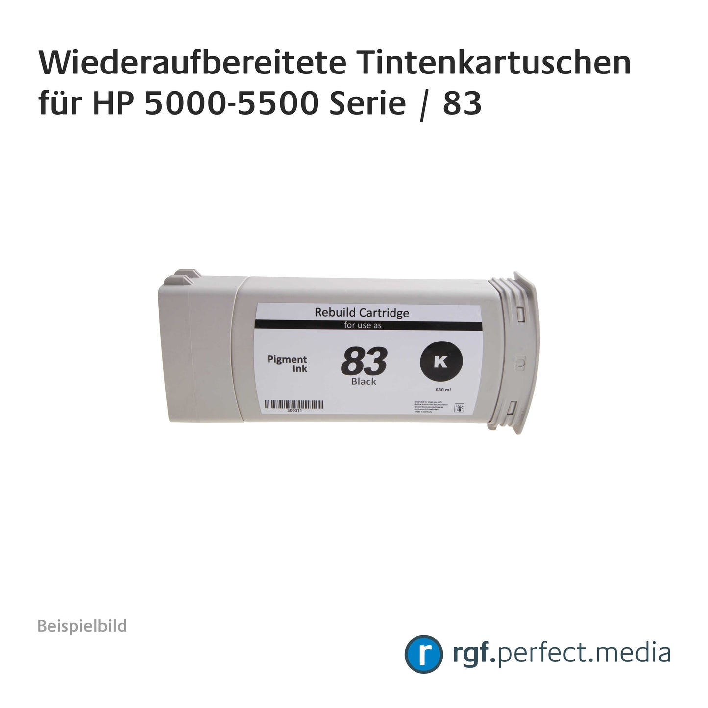 Wiederaufbereitete Tintenkartuschen No.83 Serie kompatibel für Hewlett Packard 5000-5500 Serie