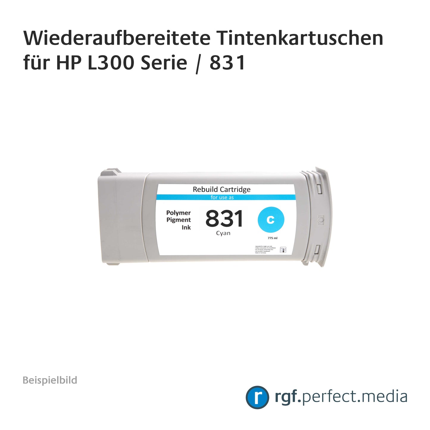 Wiederaufbereitete Tintenkartuschen No.831 Serie kompatibel für Hewlett Packard L300 Serie