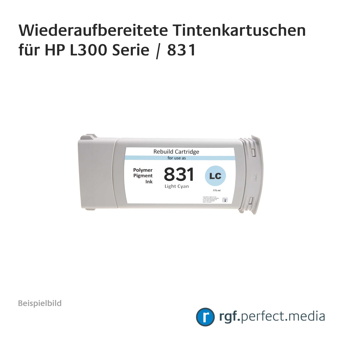 Wiederaufbereitete Tintenkartuschen No.831 Serie kompatibel für Hewlett Packard L300 Serie