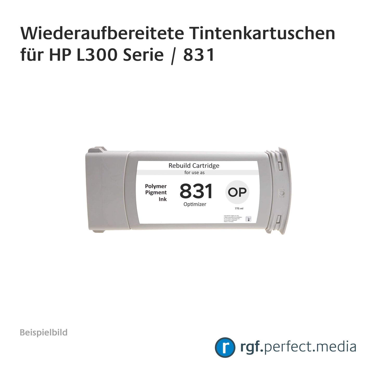 Wiederaufbereitete Tintenkartuschen No.831 Serie kompatibel für Hewlett Packard L300 Serie