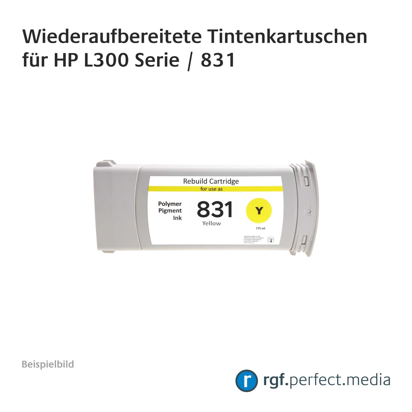 Wiederaufbereitete Tintenkartuschen No.831 Serie kompatibel für Hewlett Packard L300 Serie