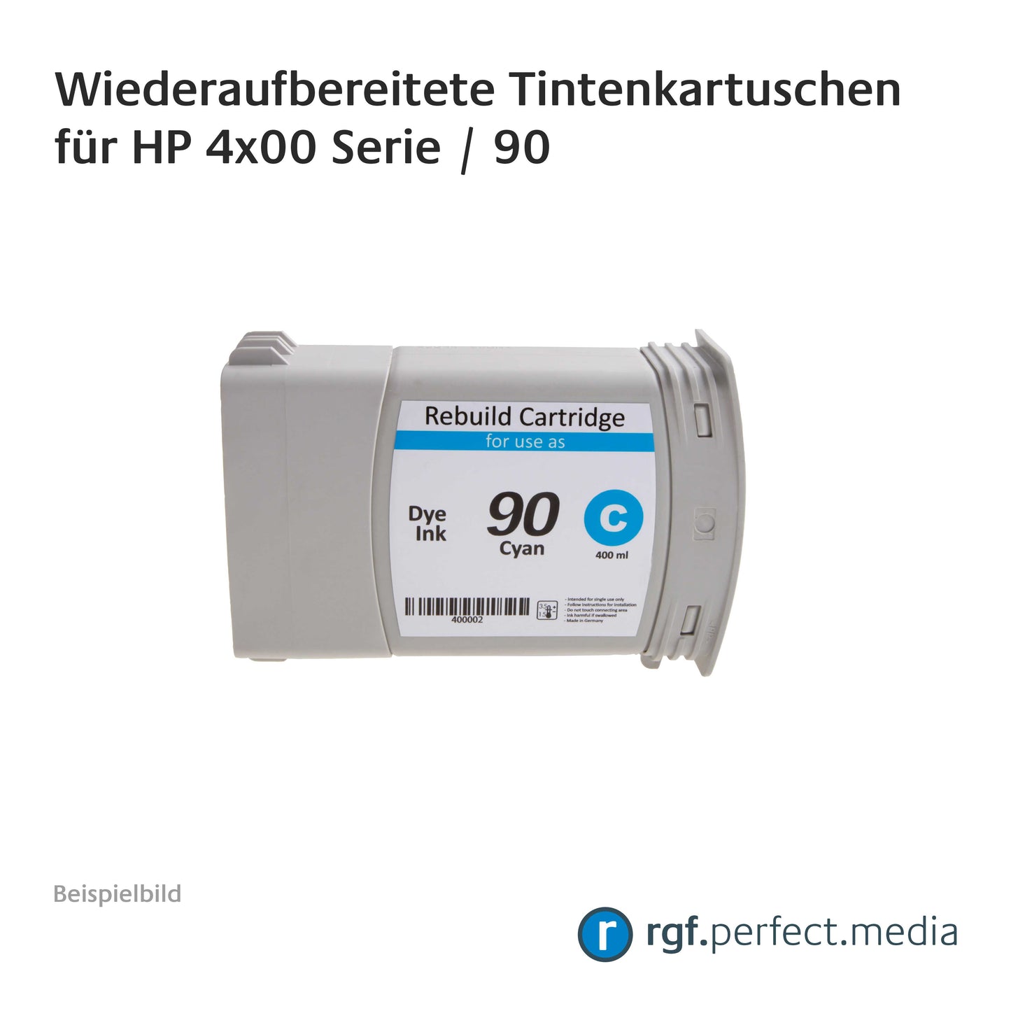 Wiederaufbereitete Tintenkartuschen No.90 Serie kompatibel für Hewlett Packard 4x00 Serie