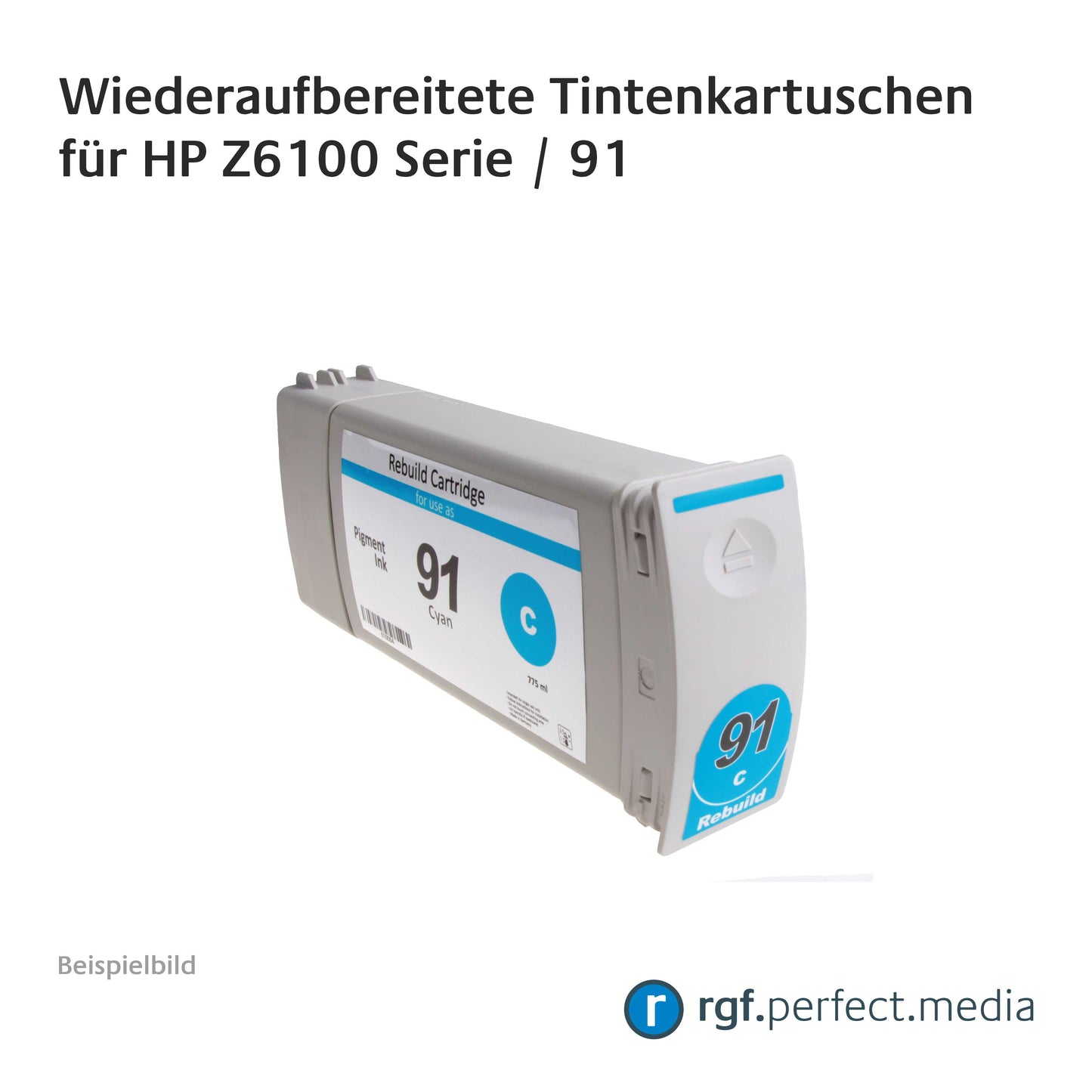 Wiederaufbereitete Tintenkartuschen No.91 Serie kompatibel für Hewlett Packard Z6100 Serie