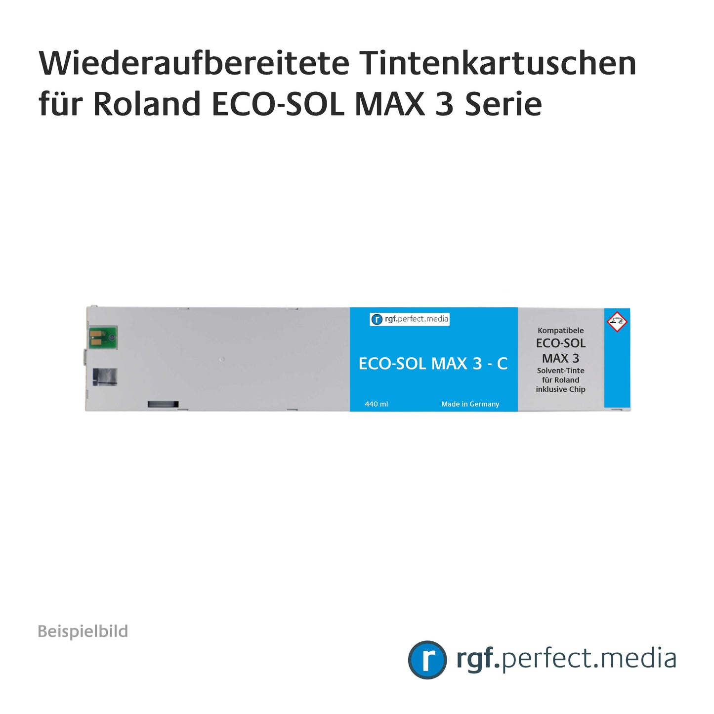 Wiederaufbereitete Tintenkartuschen kompatibel für Roland ECO-SOL MAX 3 Serie