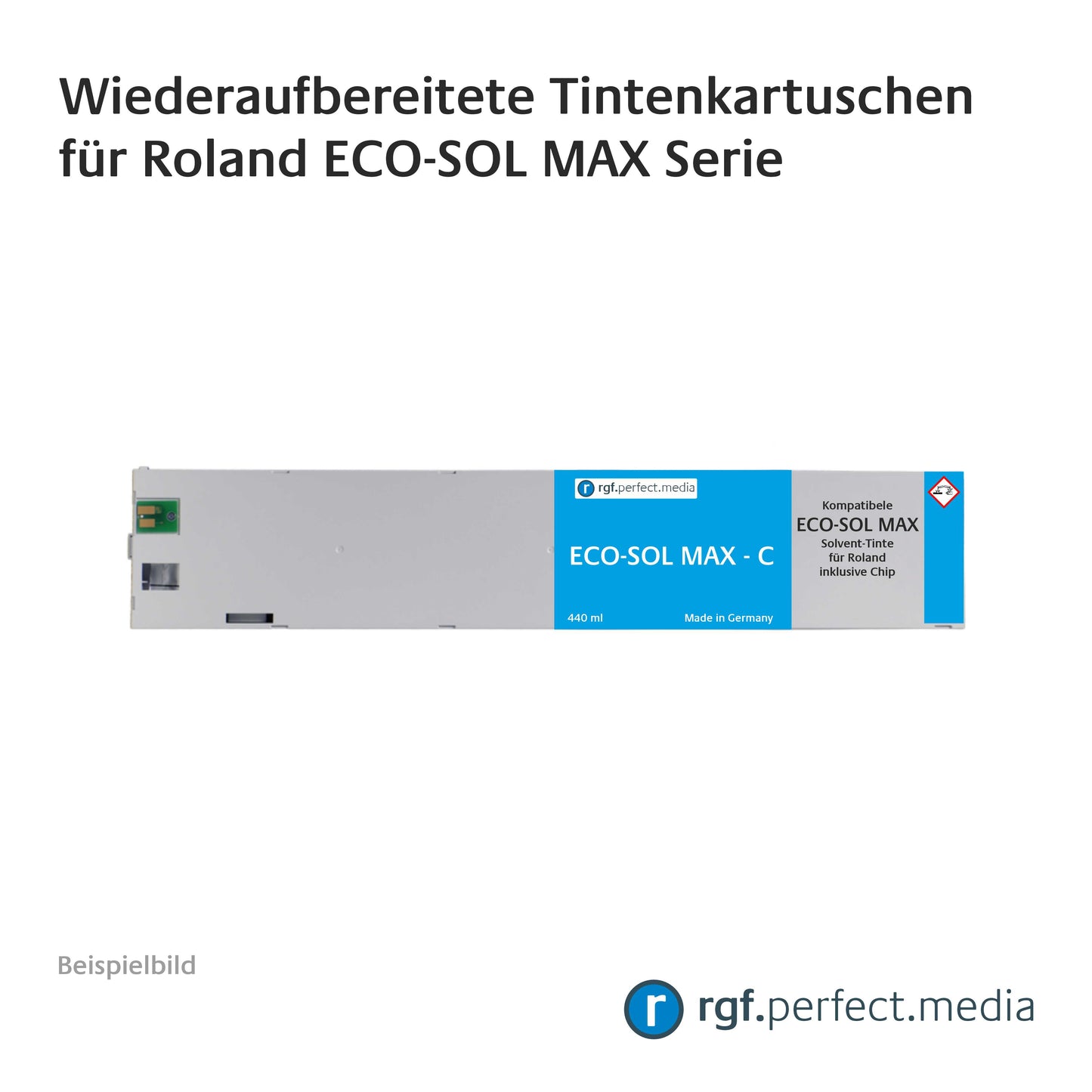 Wiederaufbereitete Tintenkartuschen kompatibel für Roland ECO-SOL MAX Serie