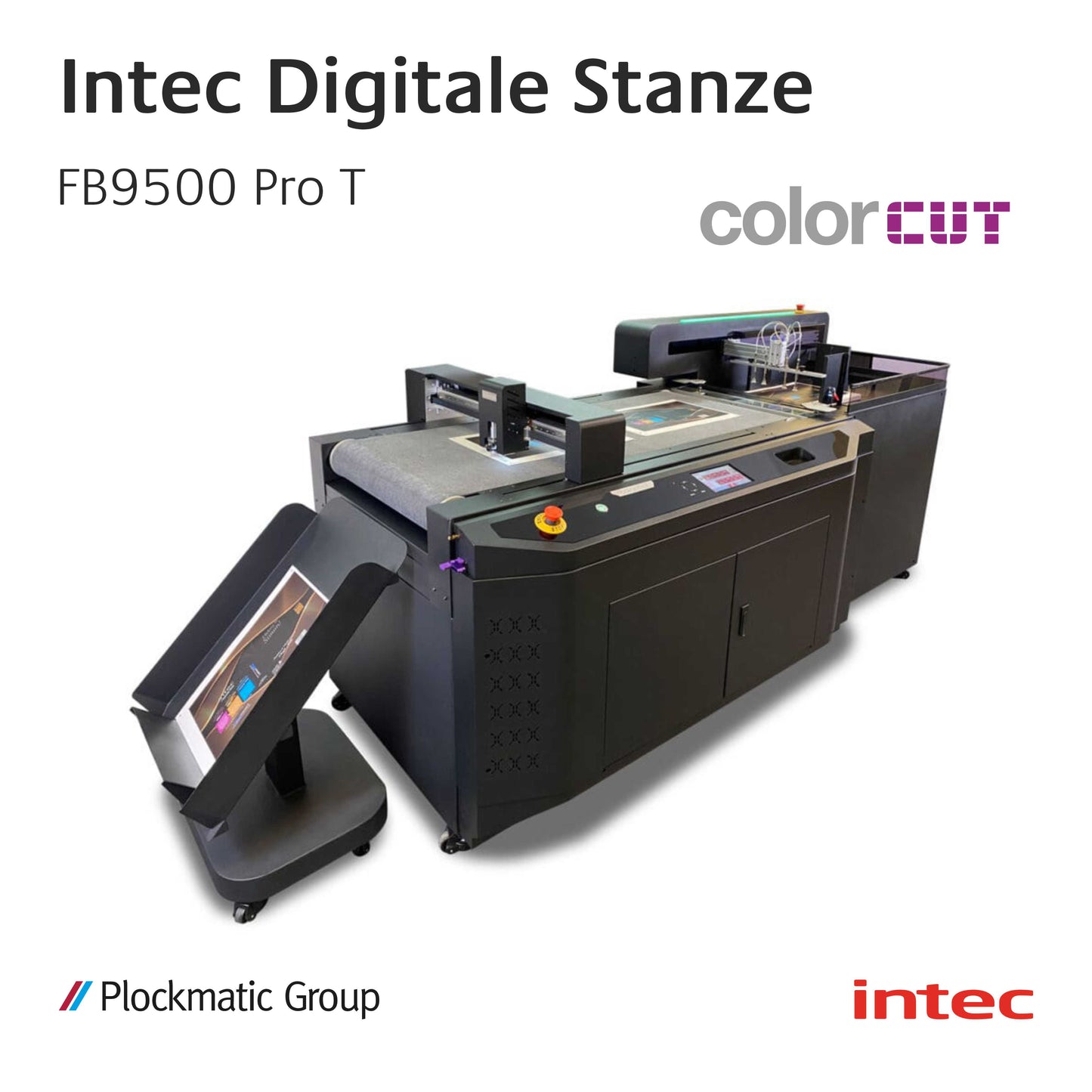 Intec FB9500 Pro T - Automatischer digitaler Flachbettschneider / Tangentialriller