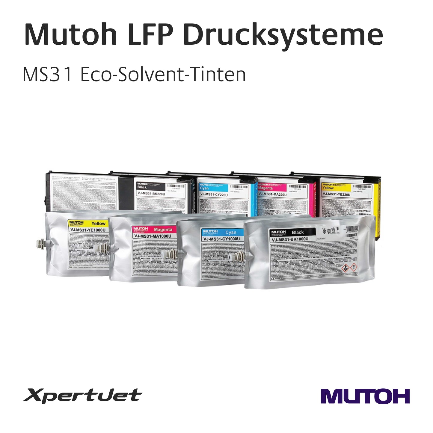 Mutoh - Inchiostri eco-solventi MS31 