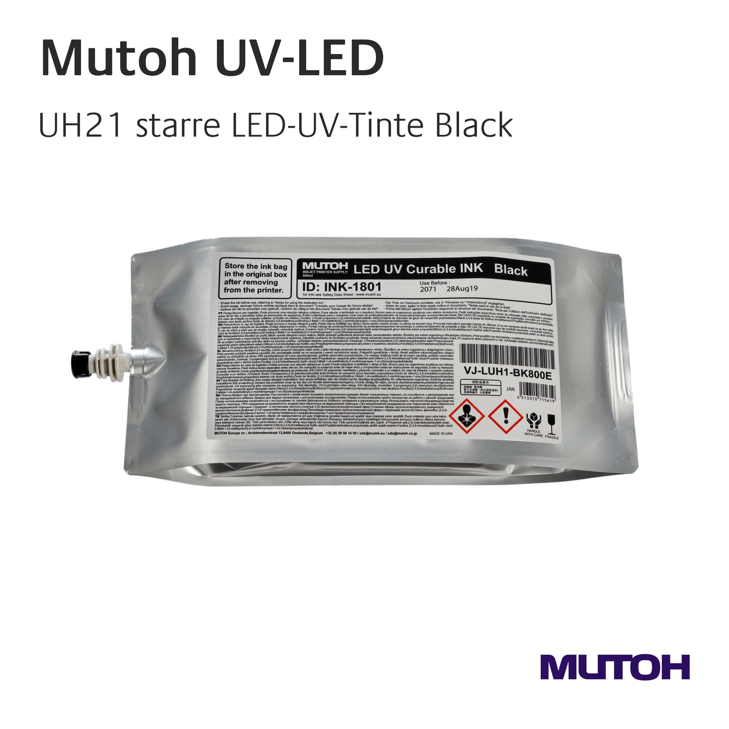 Mutoh - Inchiostri UV LED rigidi UH21