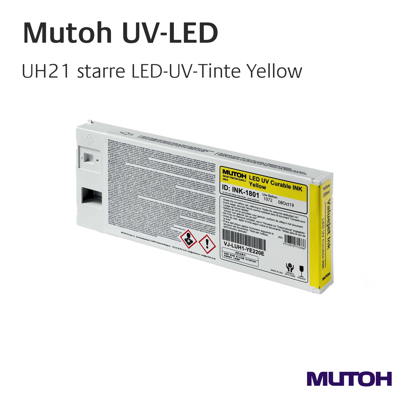 Mutoh - Inchiostri UV LED rigidi UH21