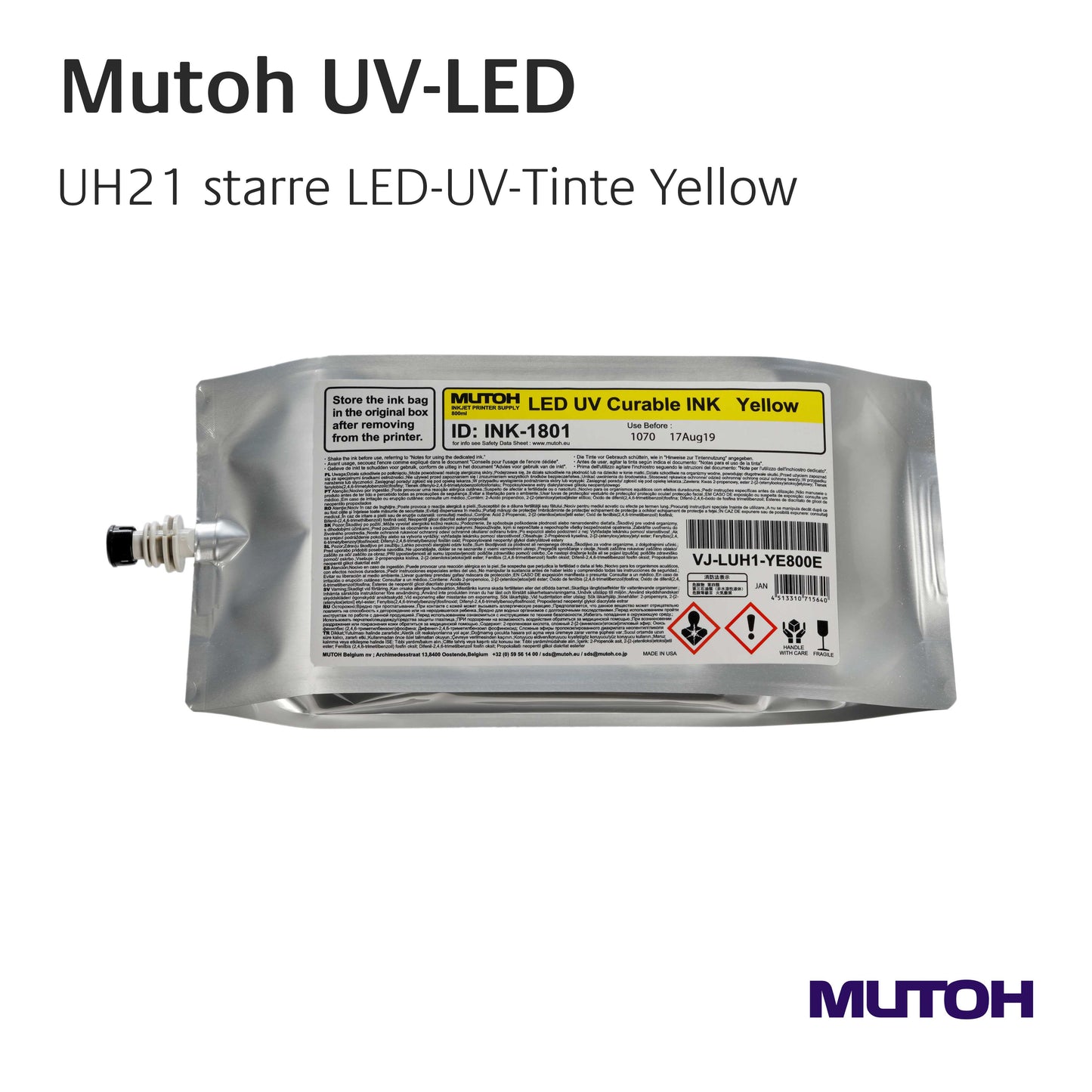 Mutoh - Inchiostri UV LED rigidi UH21