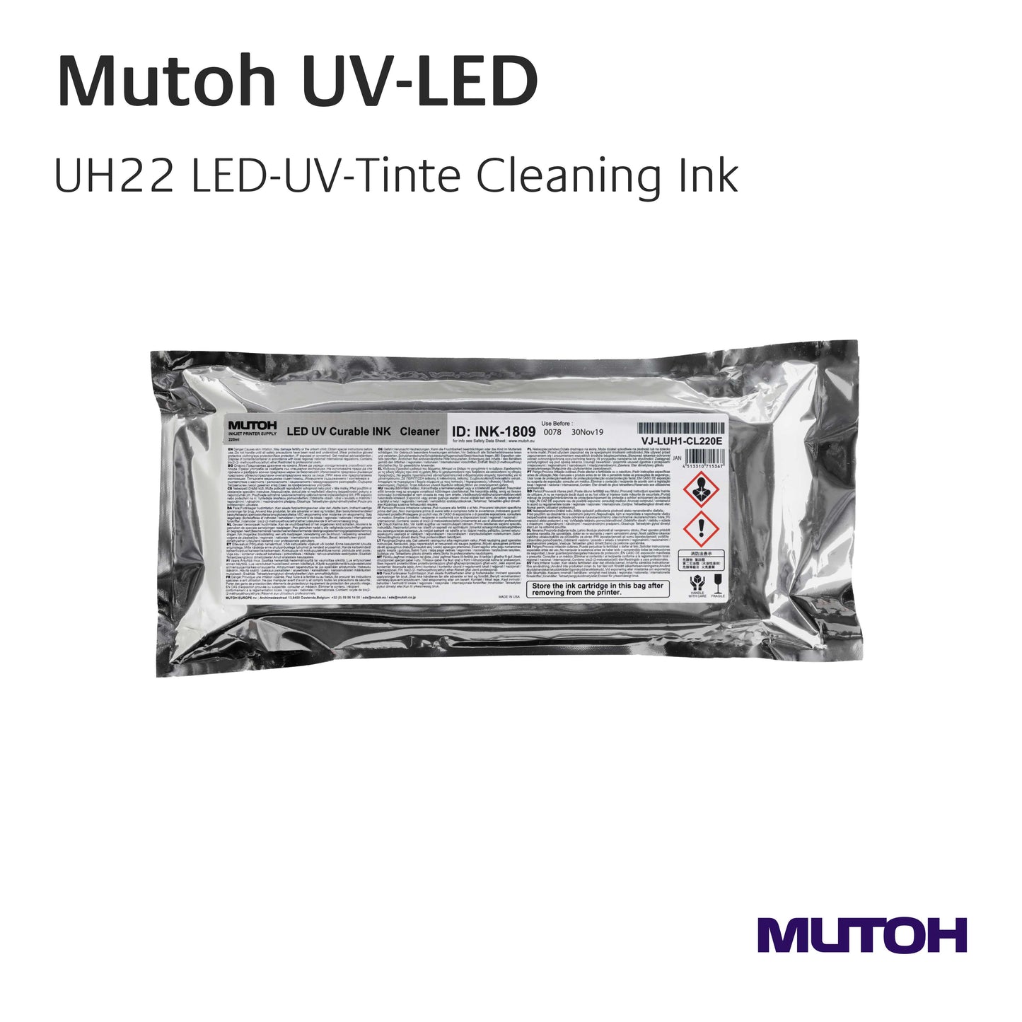 Mutoh - Inchiostri UV LED rigidi UH21